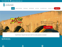 Tablet Screenshot of carlsbadradio.com